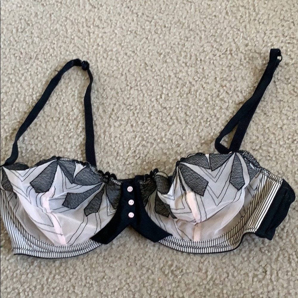 Kardashian kollection pink/black bra